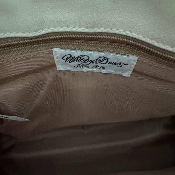 Whiting & Davis Vintage Cream Mesh Crossbody / Clutch purse - Picture 2 of 15